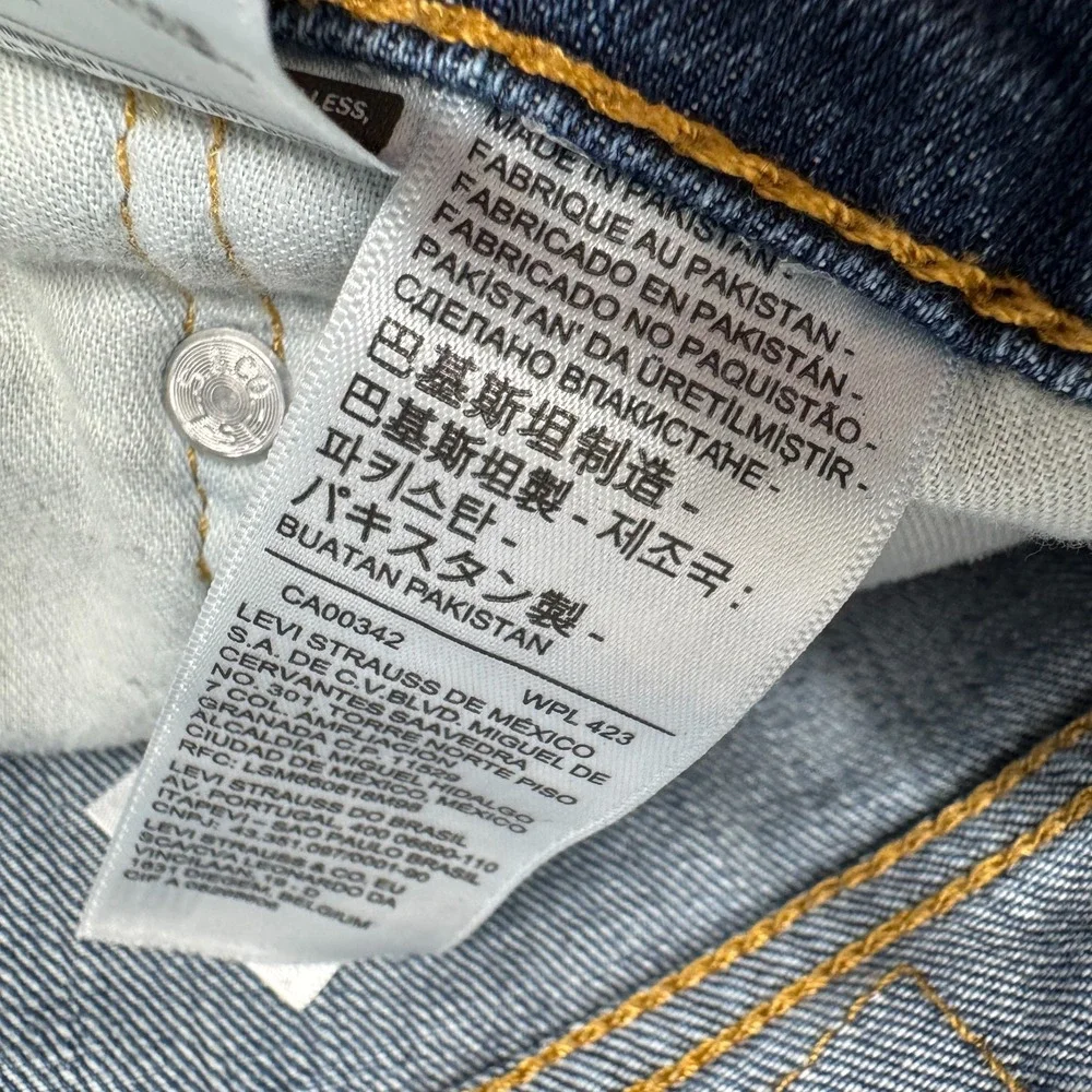 Levi's 511‎ Slim Fit Leg Jeans Blue Denim Pants Men's Size 33x32 (Fit 32x29.5)